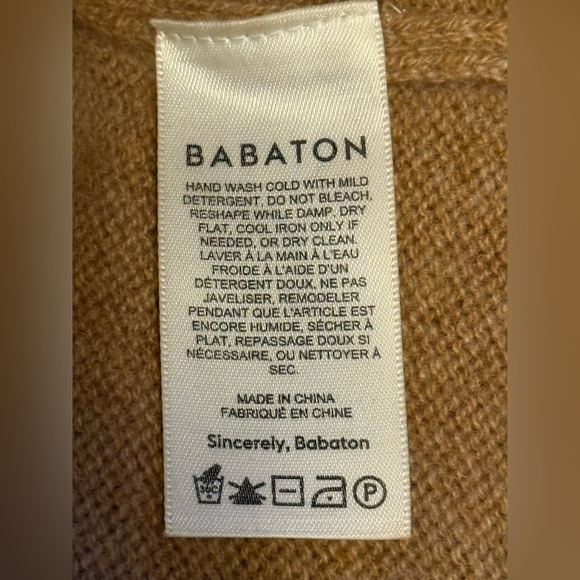 Aritzia Babaton | Luxe Cashmere Session Sweater | Beige/Tan | XS - Picture 11 of 12